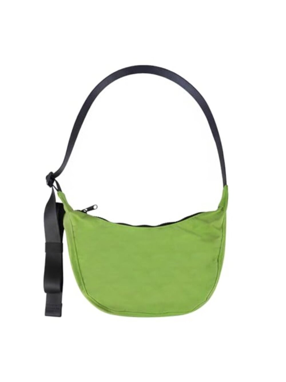 Nylon Crescent Crossbody Bag Adjustable Strap Dual Interior Pockets